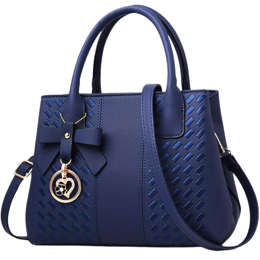 Women's PU Leather Satchel Handbag, Top Handle Shoulder & Crossbody Tote Purse