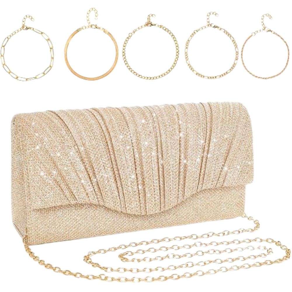 6-Piece Women’s Evening Clutch Bag Set – Elegant Party, Wedding & Formal Handbags