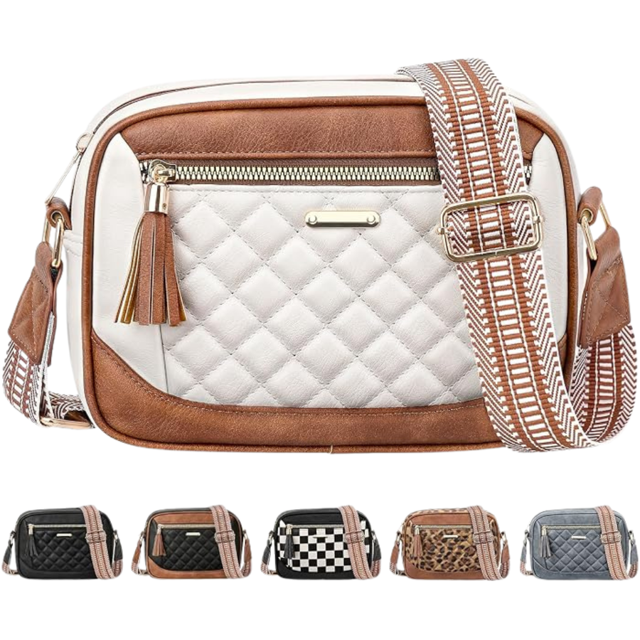 Women's Quilted Crossbody Bag – Stylish Hands-Free Shoulder Purse