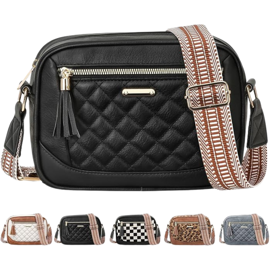 Women's Quilted Crossbody Bag – Stylish Hands-Free Shoulder Purse