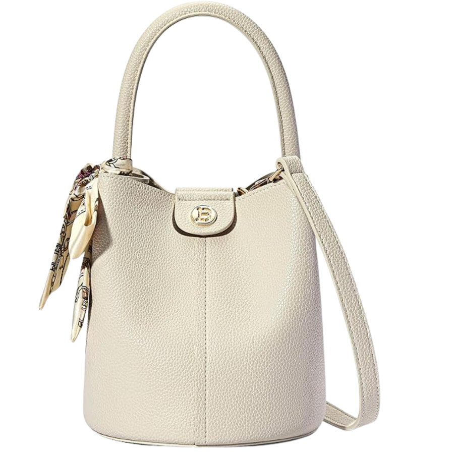 Women's Small Crossbody Bag – Vegan Leather Mini Bucket Handbag