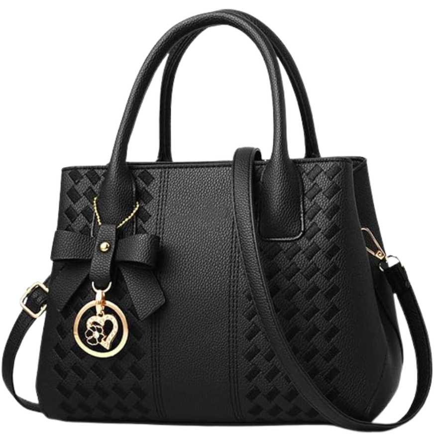 Women's PU Leather Satchel Handbag, Top Handle Shoulder & Crossbody Tote Purse