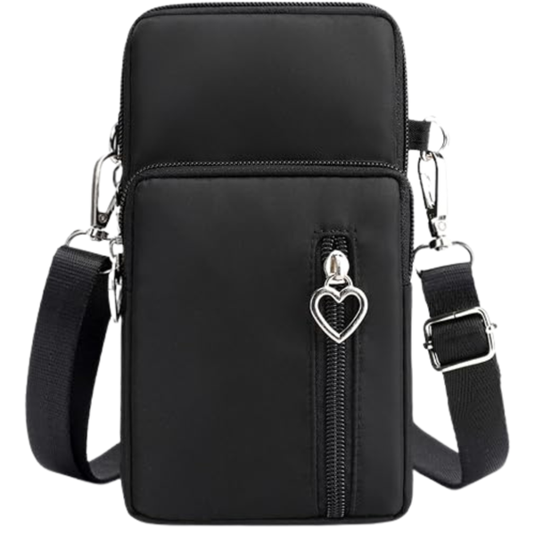 Crossbody Phone Bag – Cell Phone Crossbody Purse, Lightweight Nylon Shoulder Bag