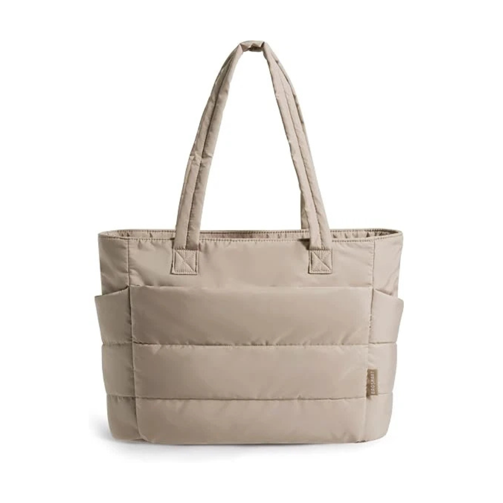 20L Lightweight Puffy Tote Bag for Women With 15.6 Inch Laptop Compartment Shoulder Bag for Work & Travel