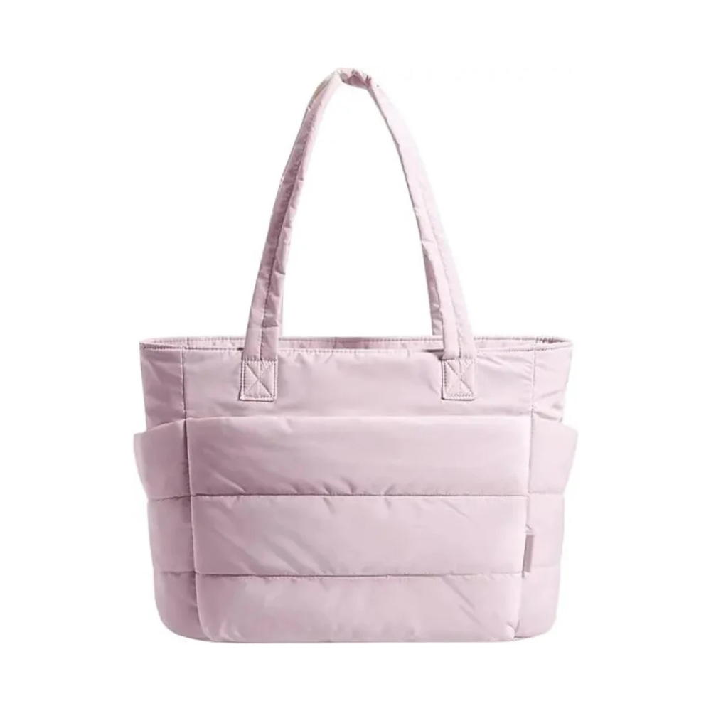 20L Lightweight Puffy Tote Bag for Women With 15.6 Inch Laptop Compartment Shoulder Bag for Work & Travel
