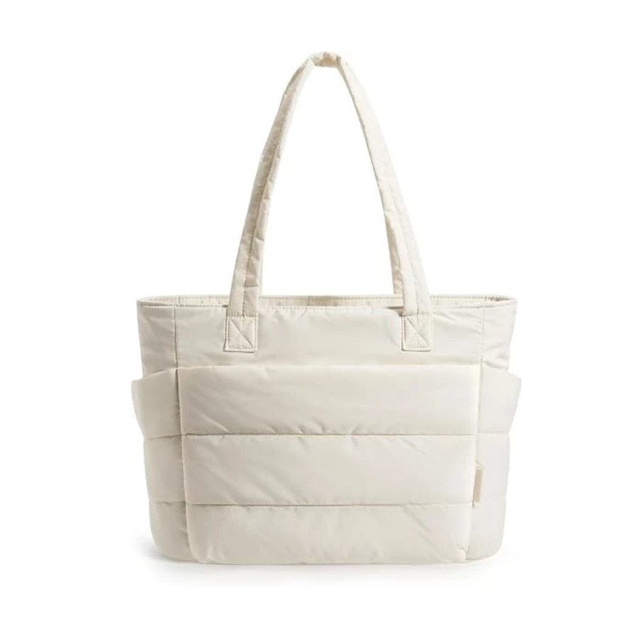 20L Lightweight Puffy Tote Bag for Women With 15.6 Inch Laptop Compartment Shoulder Bag for Work & Travel